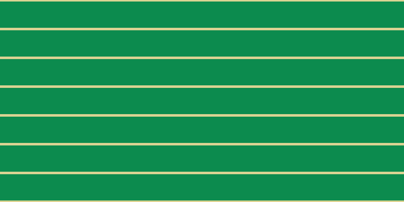 #0c8b4e, #dbd393 horizontal lines, five pixels wide, fifty-two pixels apart