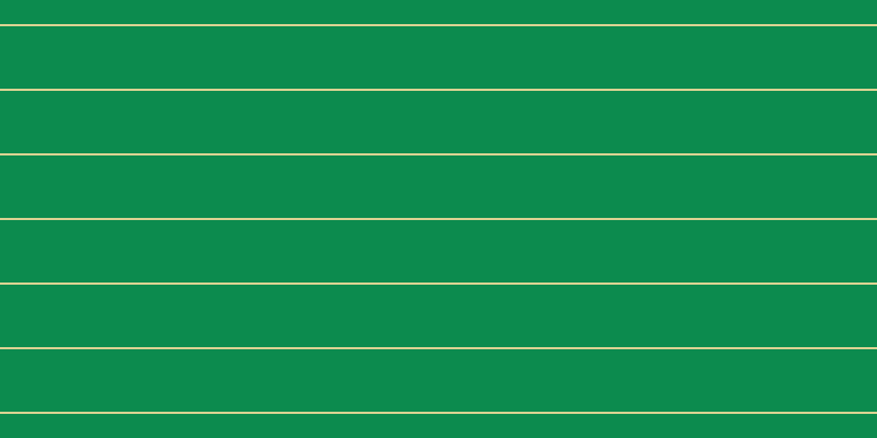 #0c8b4e, #dbd393 horizontal lines, two pixels wide, fifty-seven pixels apart