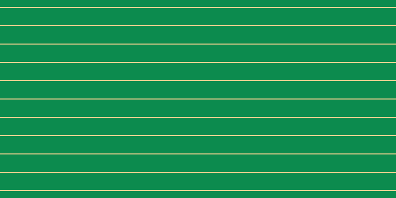 #0c8b4e, #fcd393 horizontal lines, two pixels wide, thirty-five pixels apart