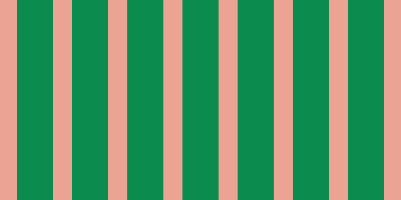 #0c8b4e, #eba393 vertical lines, thirty-eight pixels wide, seventy-two pixels apart