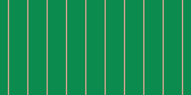 #0c8b4e, #eba393 vertical lines, five pixels wide, seventy-six pixels apart