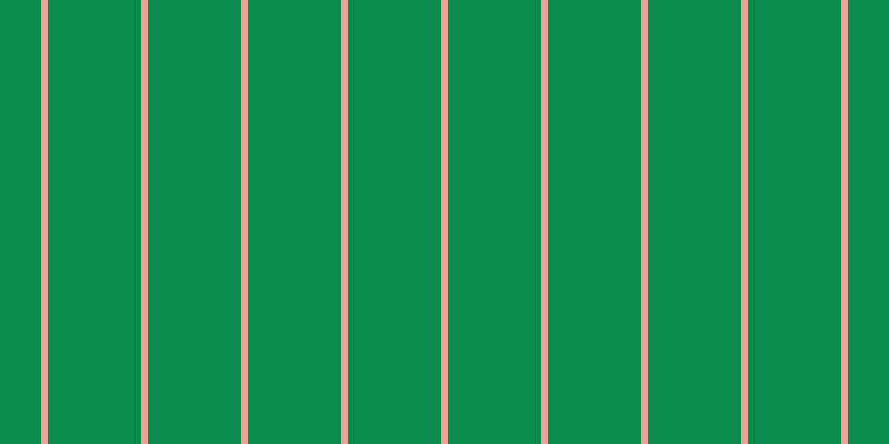 #0c8b4e, #eba393 vertical lines, six pixels wide, eighty-four pixels apart