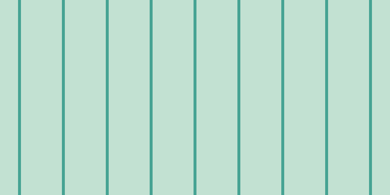 #0c8b4e (25%), #46a393 vertical lines, six pixels wide, eighty-four pixels apart