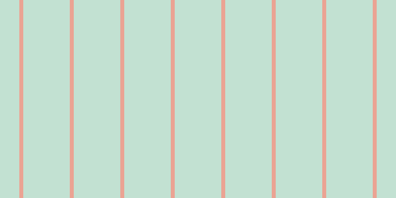 #0c8b4e (25%), #eba393 vertical lines, eight pixels wide, ninety-four pixels apart