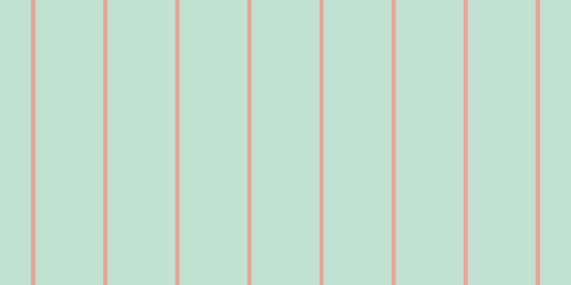 #0c8b4e (25%), #eba393 vertical lines, six pixels wide, ninety-five pixels apart