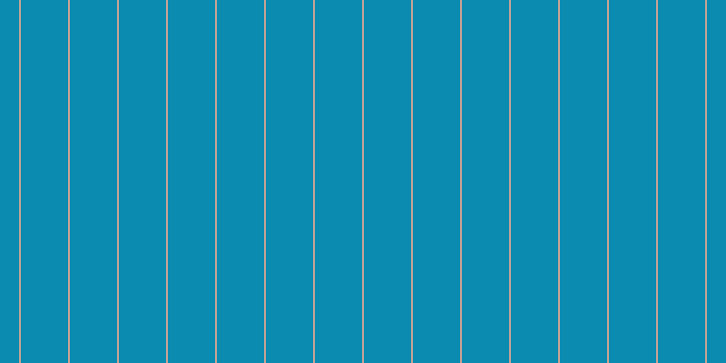 #0c8bb1, #caa393 vertical lines, two pixels wide, fifty-two pixels apart