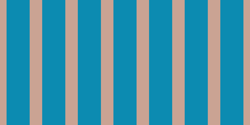#0c8bb1, #caa393 vertical lines, forty pixels wide, seventy-four pixels apart
