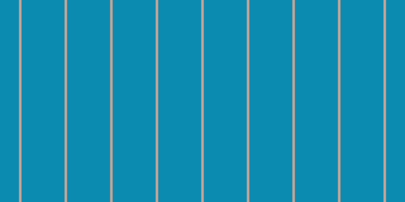 #0c8bb1, #caa393 vertical lines, five pixels wide, eighty-five pixels apart