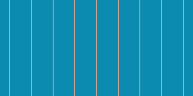 #0c8bb1, #caa393 vertical lines, four pixels wide, eighty-six pixels apart
