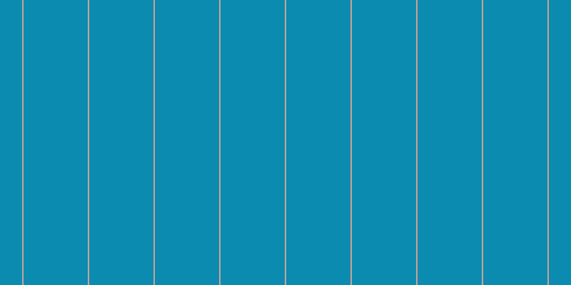 #0c8bb1, #caa393 vertical lines, two pixels wide, ninety pixels apart