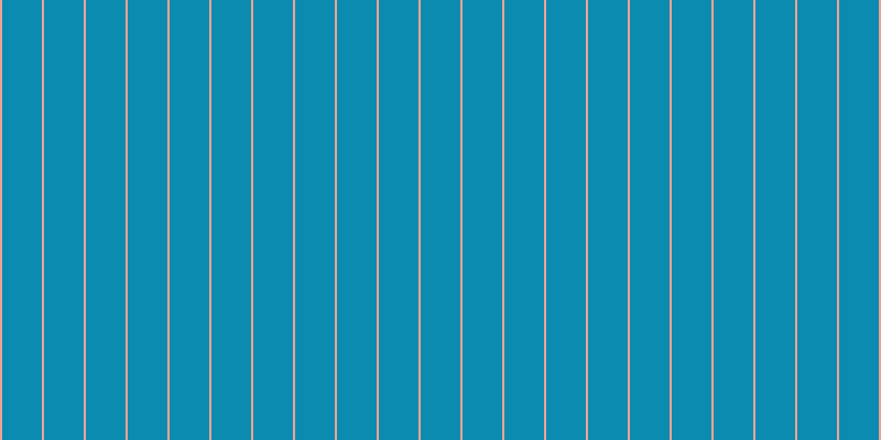#0c8bb1, #eba393 vertical lines, two pixels wide, thirty-six pixels apart