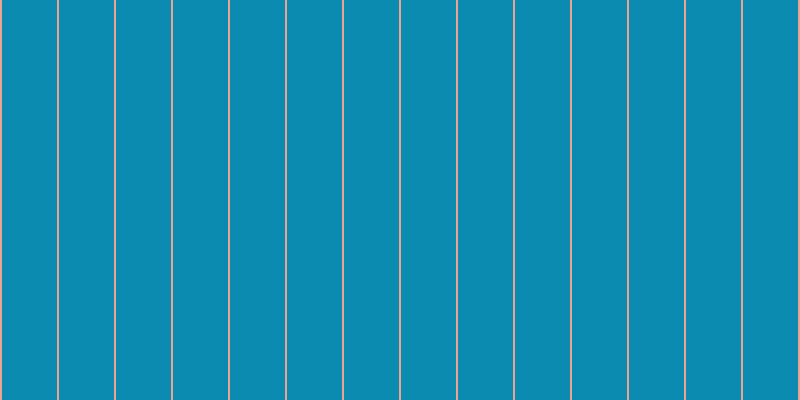 #0c8bb1, #eba393 vertical lines, two pixels wide, fifty-five pixels apart
