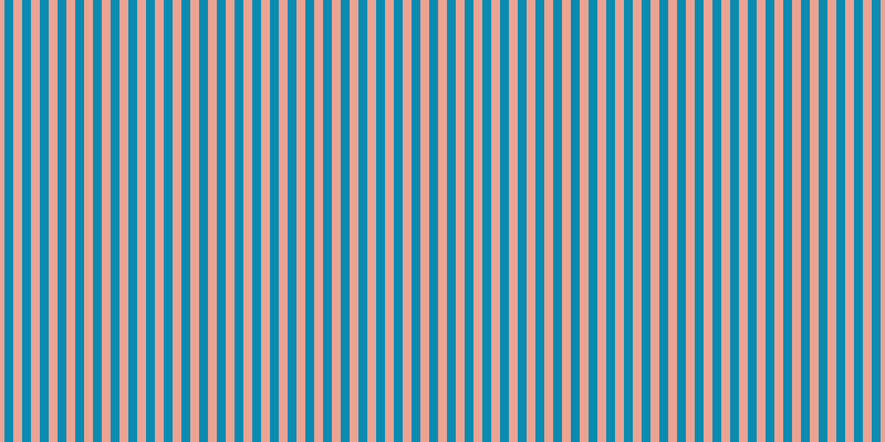 #0c8bb1, #eba393 vertical lines, eight pixels wide, eight pixels apart