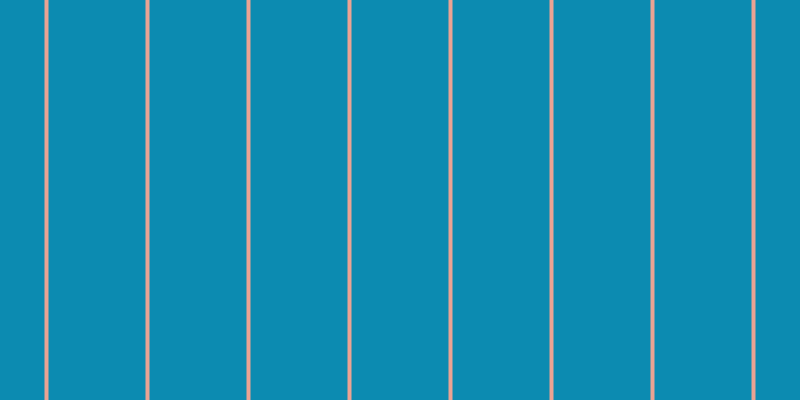 #0c8bb1, #eba393 vertical lines, four pixels wide, ninety-seven pixels apart