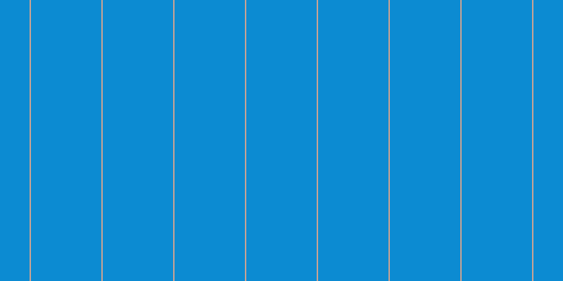 #0c8bd2, #caa393 vertical lines, two pixels wide, one hundred pixels apart