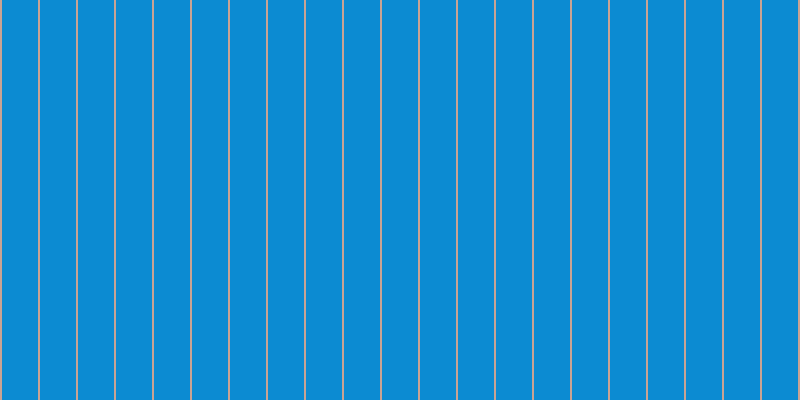 #0c8bd2, #caa393 vertical lines, two pixels wide, thirty-six pixels apart