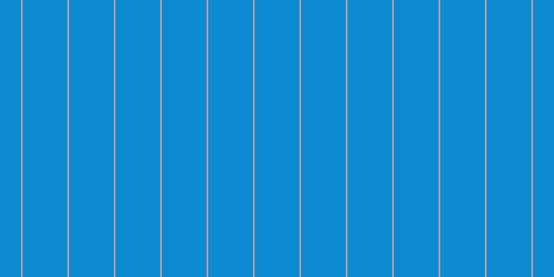 #0c8bd2, #eba393 vertical lines, two pixels wide, sixty-five pixels apart