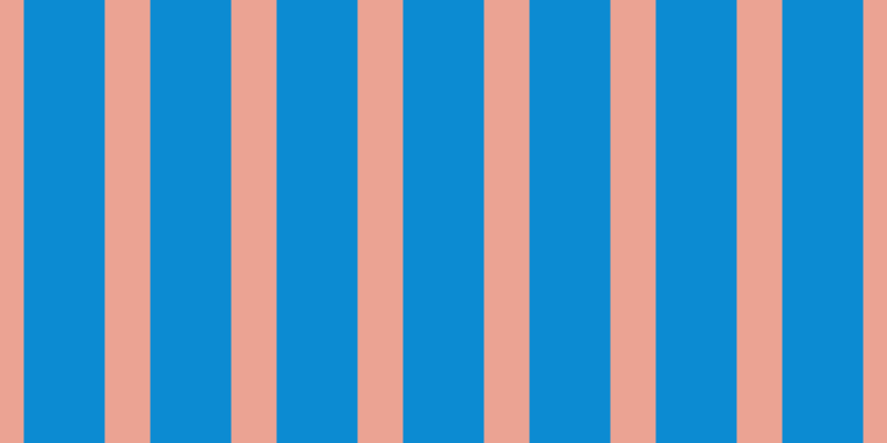#0c8bd2, #eba393 vertical lines, forty-one pixels wide, seventy-three pixels apart