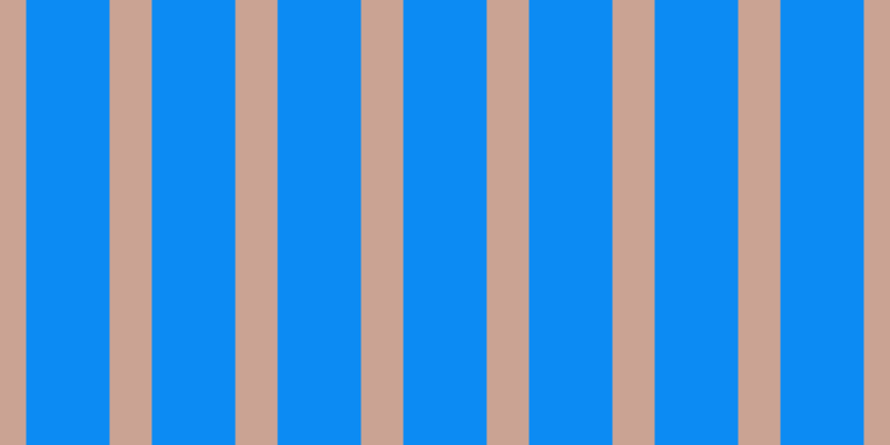 #0c8bf3, #caa393 vertical lines, thirty-eight pixels wide, seventy-five pixels apart
