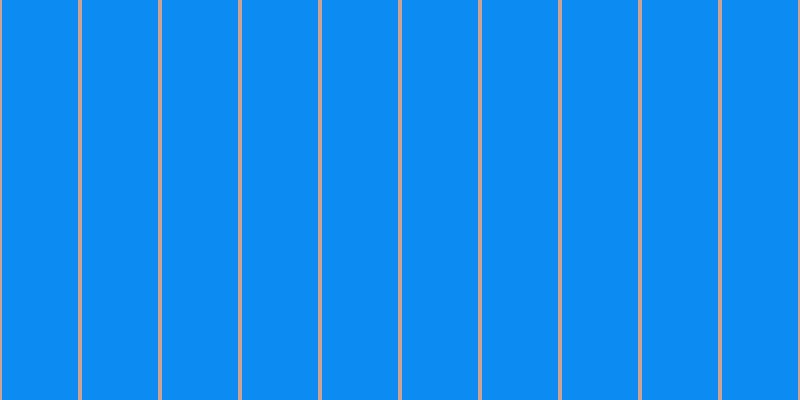 #0c8bf3, #caa393 vertical lines, four pixels wide, seventy-six pixels apart