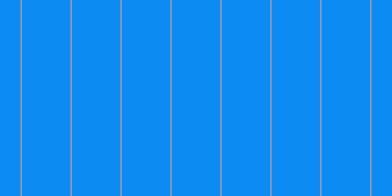 #0c8bf3, #eba393 vertical lines, two pixels wide, one hundred pixels apart