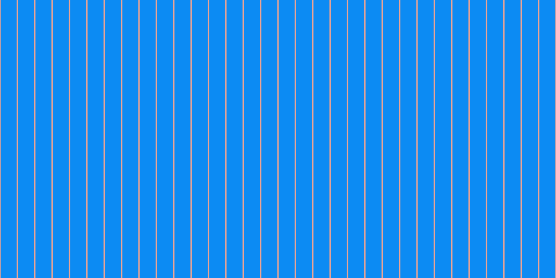 #0c8bf3, #eba393 vertical lines, two pixels wide, twenty-three pixels apart