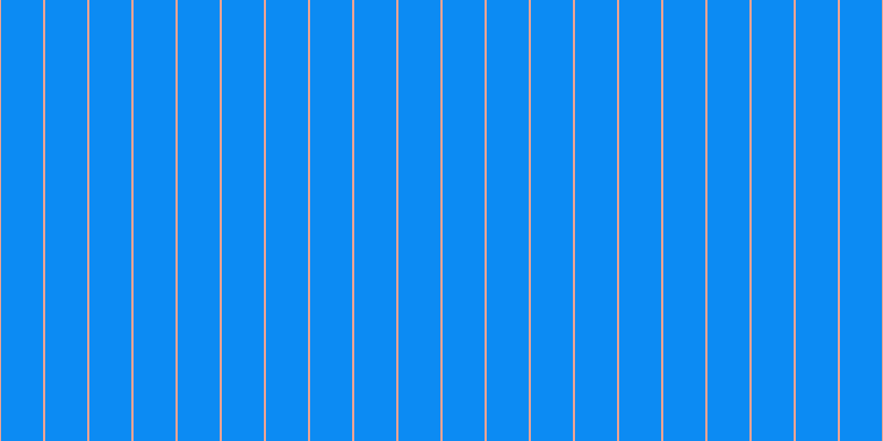 #0c8bf3, #eba393 vertical lines, two pixels wide, thirty-eight pixels apart