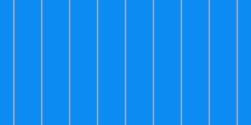 #0c8bf3, #eba393 vertical lines, four pixels wide, eighty-five pixels apart