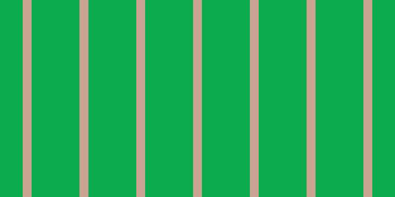 #0cac4e, #caa393 vertical lines, eighteen pixels wide, ninety-seven pixels apart