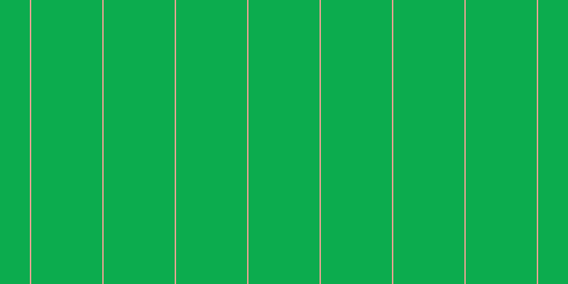 #0cac4e, #eba393 vertical lines, two pixels wide, one hundred pixels apart
