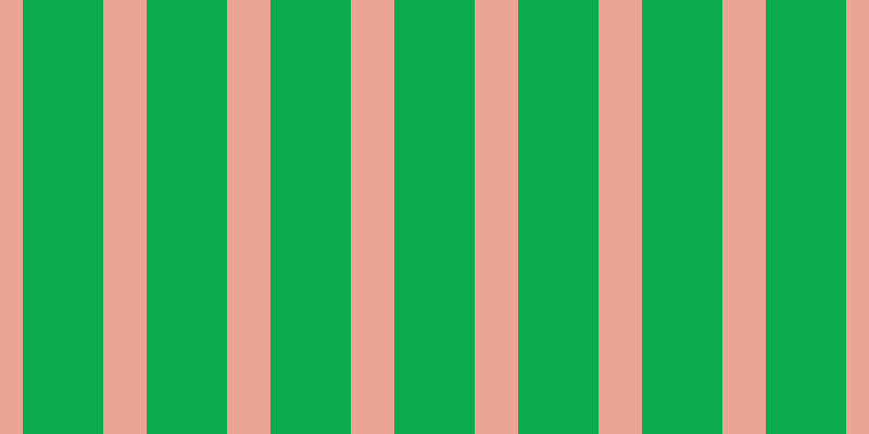 #0cac4e, #eba393 vertical lines, forty pixels wide, seventy-four pixels apart