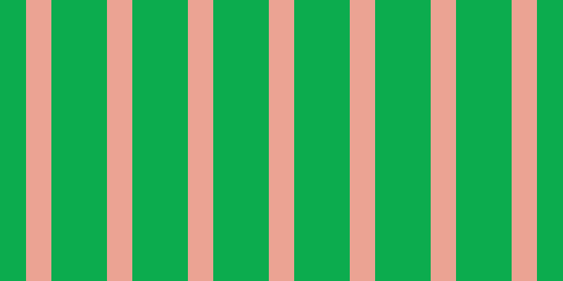 #0cac4e, #eba393 vertical lines, thirty-six pixels wide, seventy-nine pixels apart