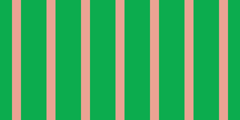 #0cac4e, #eba393 vertical lines, thirty pixels wide, eighty-five pixels apart
