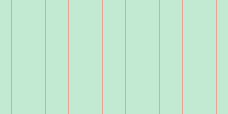 #0cac4e (25%), #eba393 vertical lines, two pixels wide, thirty-eight pixels apart