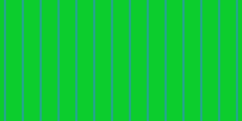 #0ccd2d, #25a393 vertical lines, seven pixels wide, fifty-two pixels apart