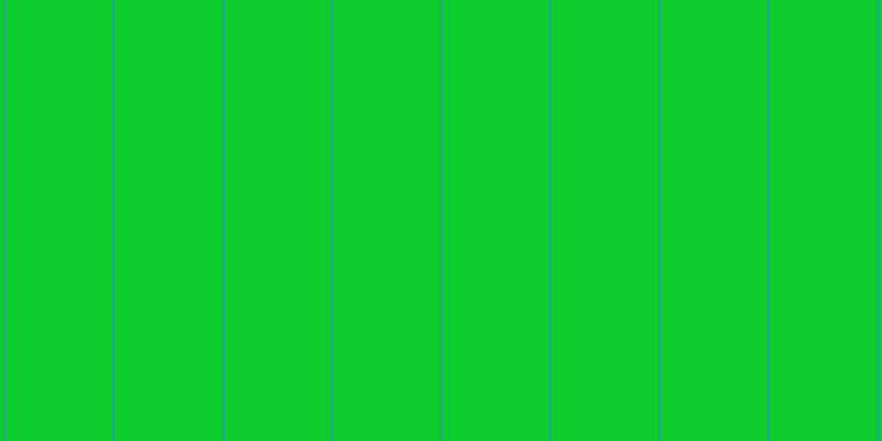 #0ccd2d, #25a393 vertical lines, two pixels wide, ninety-seven pixels apart