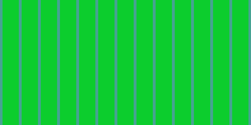 #0ccd2d, #46a393 vertical lines, nine pixels wide, fifty-two pixels apart