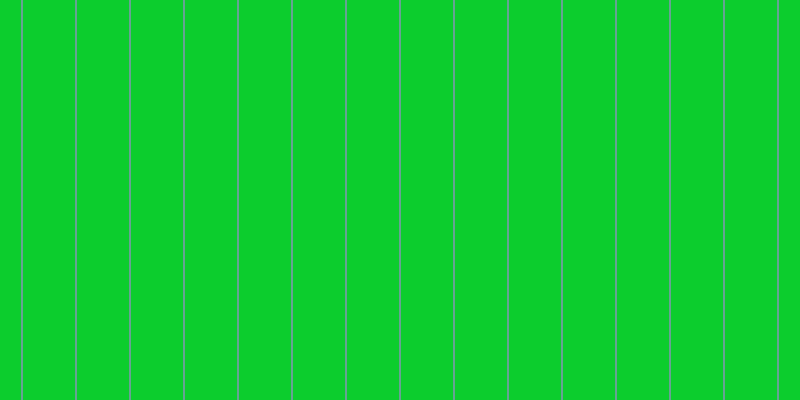 #0ccd2d, #67a393 vertical lines, two pixels wide, fifty-two pixels apart