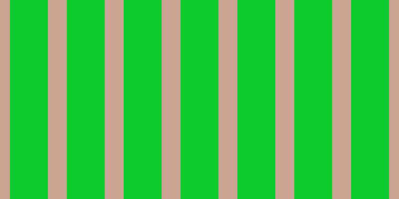 #0ccd2d, #caa393 vertical lines, thirty-eight pixels wide, seventy-six pixels apart