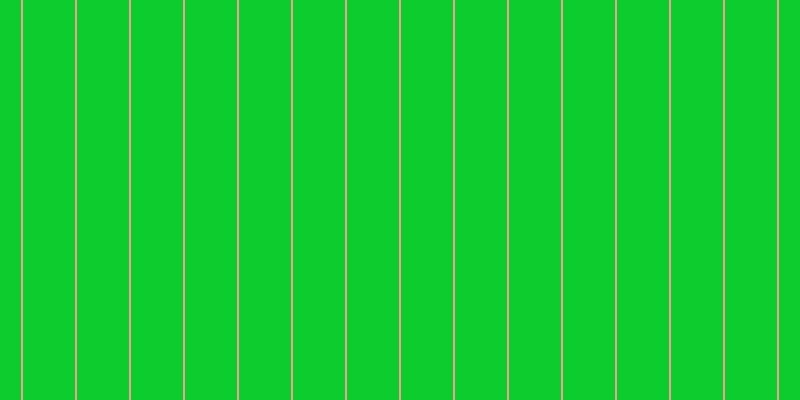#0ccd2d, #eba393 vertical lines, two pixels wide, fifty-two pixels apart