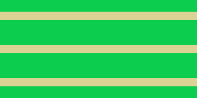 #0ccd4e, #dbd393 horizontal lines, thirty-five pixels wide, one hundred pixels apart