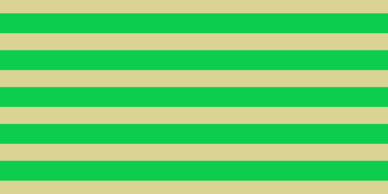 #0ccd4e, #dbd393 horizontal lines, thirty-five pixels wide, forty-one pixels apart