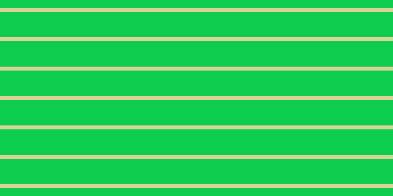 #0ccd4e, #dbd393 horizontal lines, eight pixels wide, fifty-two pixels apart