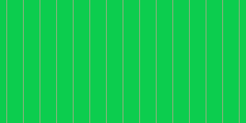 #0ccd4e, #caa393 vertical lines, two pixels wide, fifty-two pixels apart