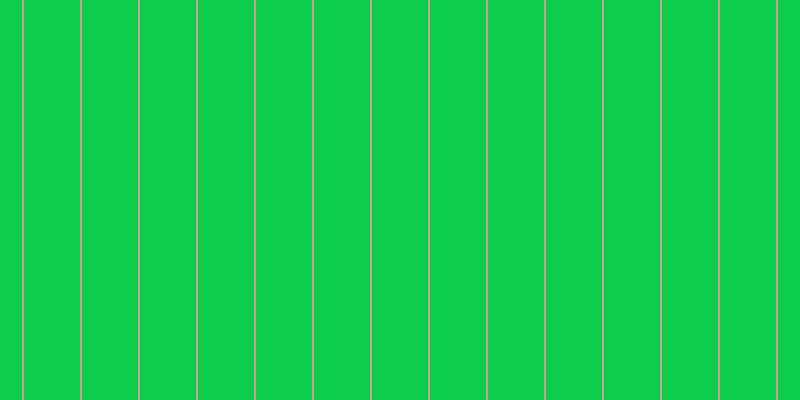 #0ccd4e, #caa393 vertical lines, two pixels wide, fifty-six pixels apart