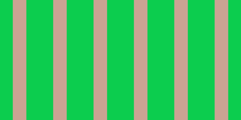 #0ccd4e, #caa393 vertical lines, forty-five pixels wide, eighty-nine pixels apart
