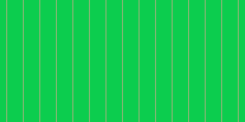 #0ccd4e, #eba393 vertical lines, two pixels wide, fifty-two pixels apart