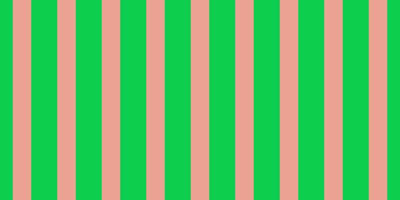 #0ccd4e, #eba393 vertical lines, thirty-seven pixels wide, fifty-two pixels apart