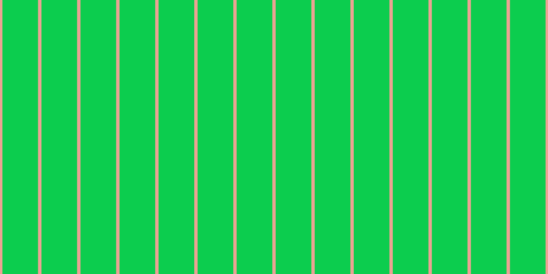 #0ccd4e, #eba393 vertical lines, five pixels wide, fifty-two pixels apart