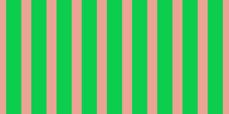 #0ccd4e, #eba393 vertical lines, thirty-five pixels wide, fifty-three pixels apart